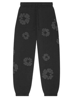 Denim Tears Mono Wreath Sweatpants Size XL Black $519